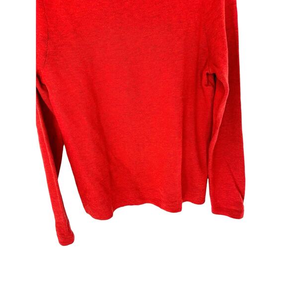 Eileen Fisher Sweater Orange Cozy Soft Basic Wool Reversible Funnel Neck Small‎ - Picture 4 of 11